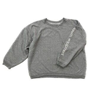 Vintage Bum Equipment Womens Sz L Sleeve Spellout Crewneck Sweater